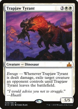 Trapjaw Tyrant [Rivals of Ixalan] | Cards and Coasters CA