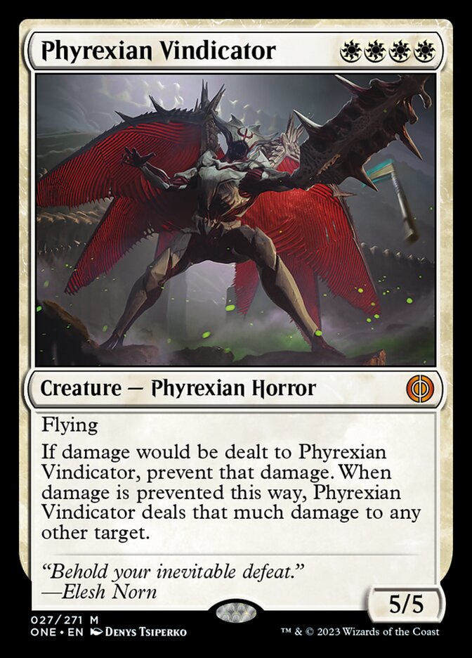 Phyrexian Vindicator [Phyrexia: All Will Be One] | Cards and Coasters CA