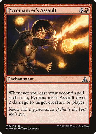 Pyromancer's Assault [Oath of the Gatewatch] | Cards and Coasters CA