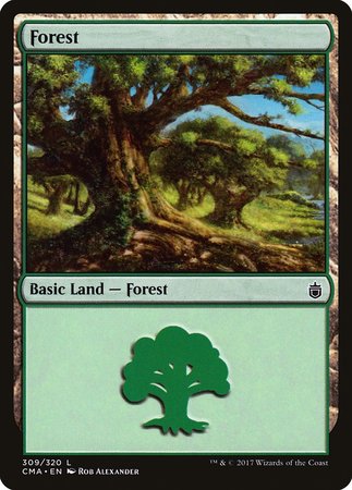 Forest (309) [Commander Anthology] | Cards and Coasters CA