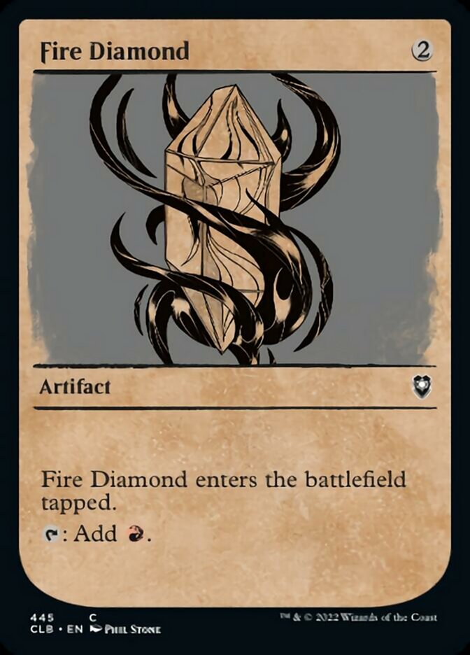 Fire Diamond (Showcase) [Commander Legends: Battle for Baldur's Gate] | Cards and Coasters CA