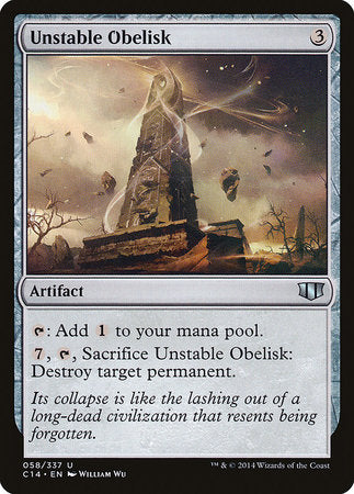 Unstable Obelisk [Commander 2014] | Cards and Coasters CA