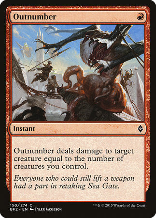 Outnumber [Battle for Zendikar] | Cards and Coasters CA
