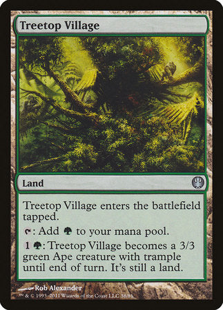 Treetop Village [Duel Decks: Knights vs. Dragons] | Cards and Coasters CA