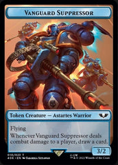 Soldier (004) // Vanguard Suppressor Double-sided Token (Surge Foil) [Universes Beyond: Warhammer 40,000 Tokens] | Cards and Coasters CA