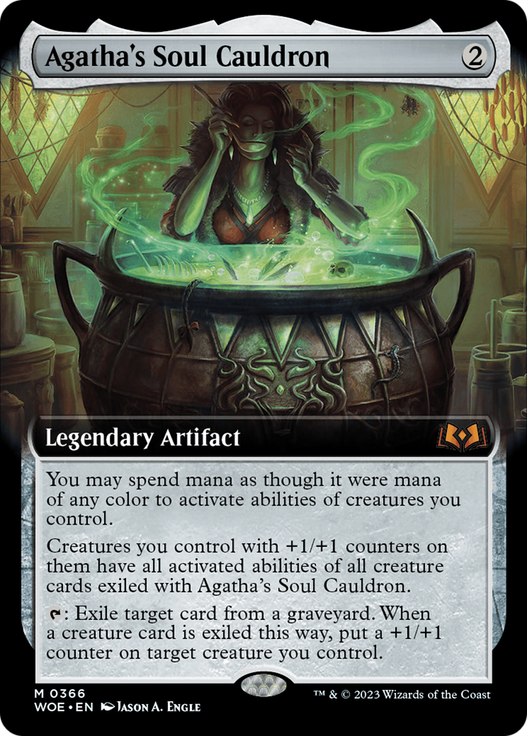 Agatha's Soul Cauldron (Extended Art) [Wilds of Eldraine] | Cards and Coasters CA