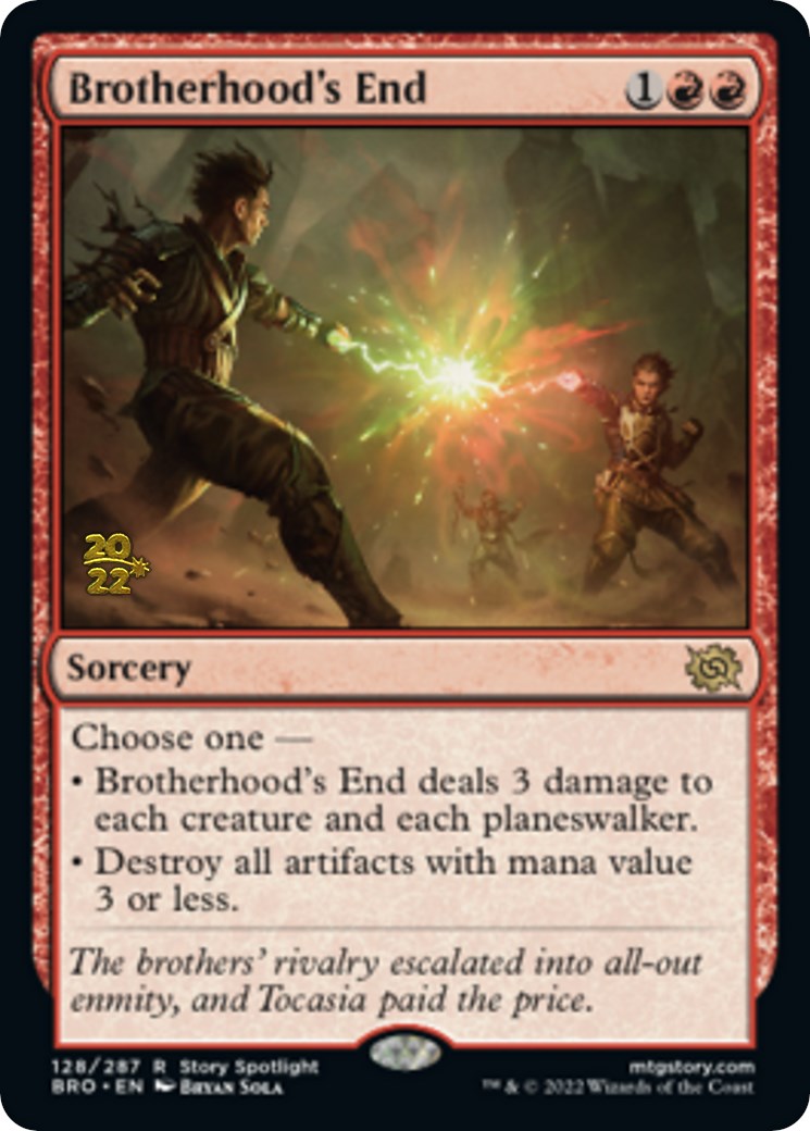 Brotherhood's End [The Brothers' War: Prerelease Promos] | Cards and Coasters CA