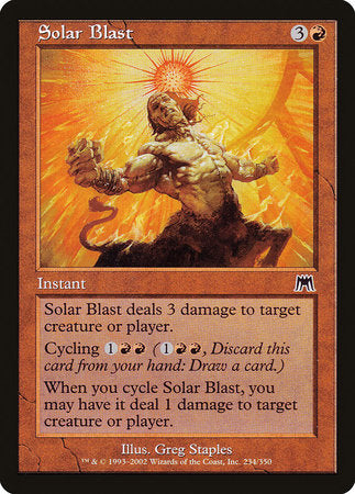 Solar Blast [Onslaught] | Cards and Coasters CA