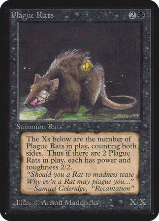 Plague Rats [Limited Edition Alpha] | Cards and Coasters CA