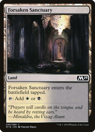 Forsaken Sanctuary [Core Set 2019] | Cards and Coasters CA