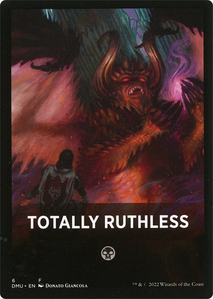 Totally Ruthless Theme Card [Dominaria United Tokens] | Cards and Coasters CA