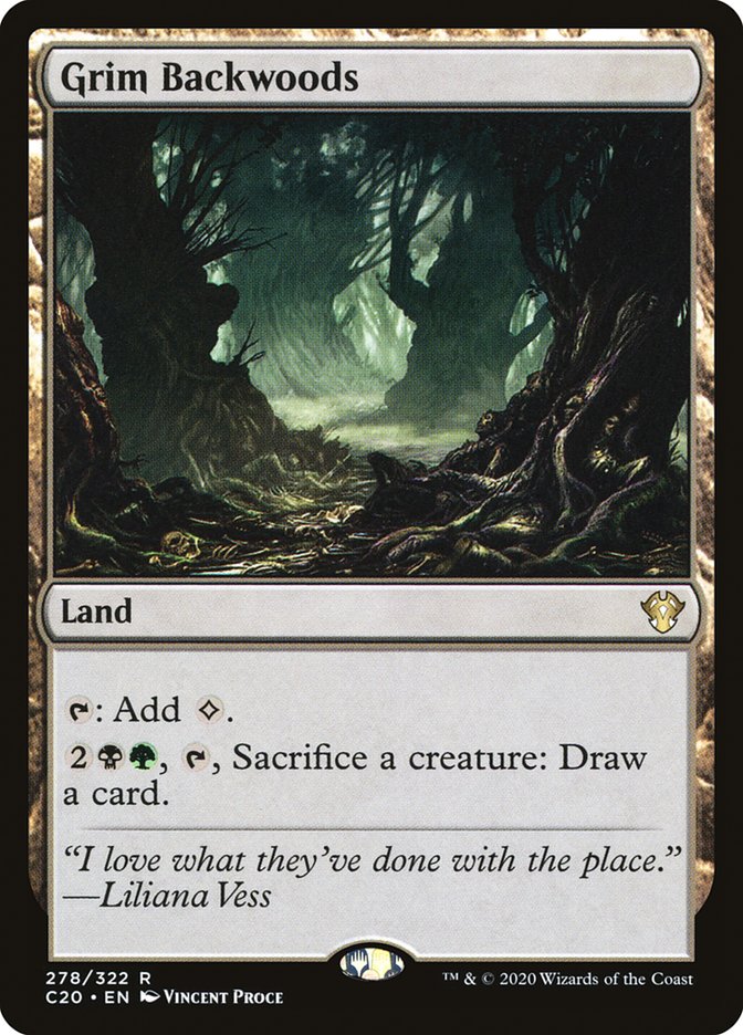 Grim Backwoods [Commander 2020] | Cards and Coasters CA