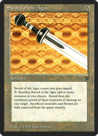 Sword of the Ages [Legends] | Cards and Coasters CA