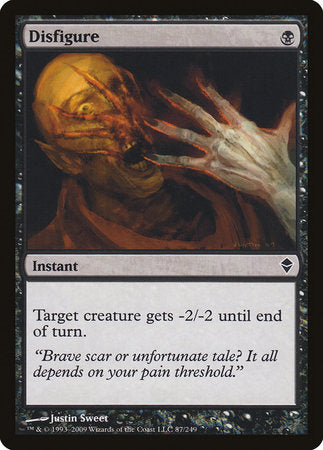 Disfigure [Zendikar] | Cards and Coasters CA