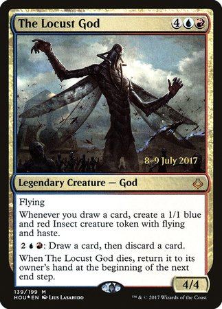 The Locust God [Hour of Devastation Promos] | Cards and Coasters CA