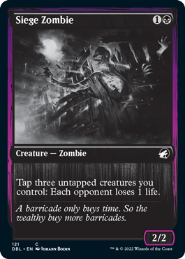 Siege Zombie [Innistrad: Double Feature] | Cards and Coasters CA