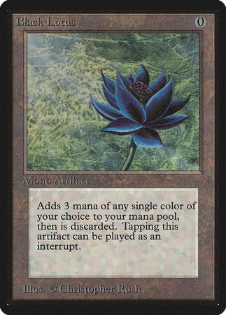 Black Lotus [Limited Edition Beta] | Cards and Coasters CA