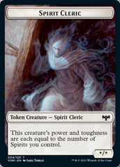 Zombie (008) // Spirit Cleric Double-sided Token [Innistrad: Crimson Vow Tokens] | Cards and Coasters CA