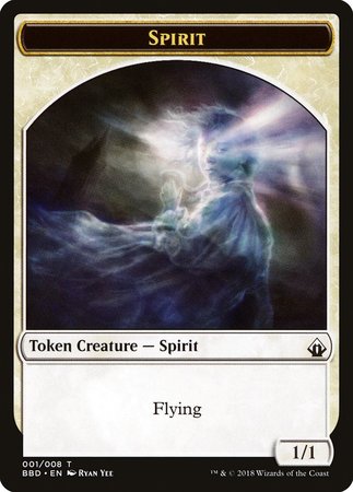 Spirit Token [Battlebond Tokens] | Cards and Coasters CA