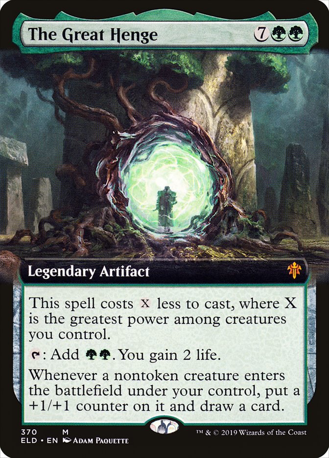 The Great Henge (Extended Art) [Throne of Eldraine] | Cards and Coasters CA