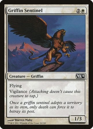 Griffin Sentinel [Magic 2014] | Cards and Coasters CA