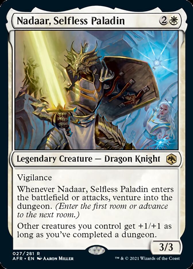 Nadaar, Selfless Paladin [Dungeons & Dragons: Adventures in the Forgotten Realms] | Cards and Coasters CA