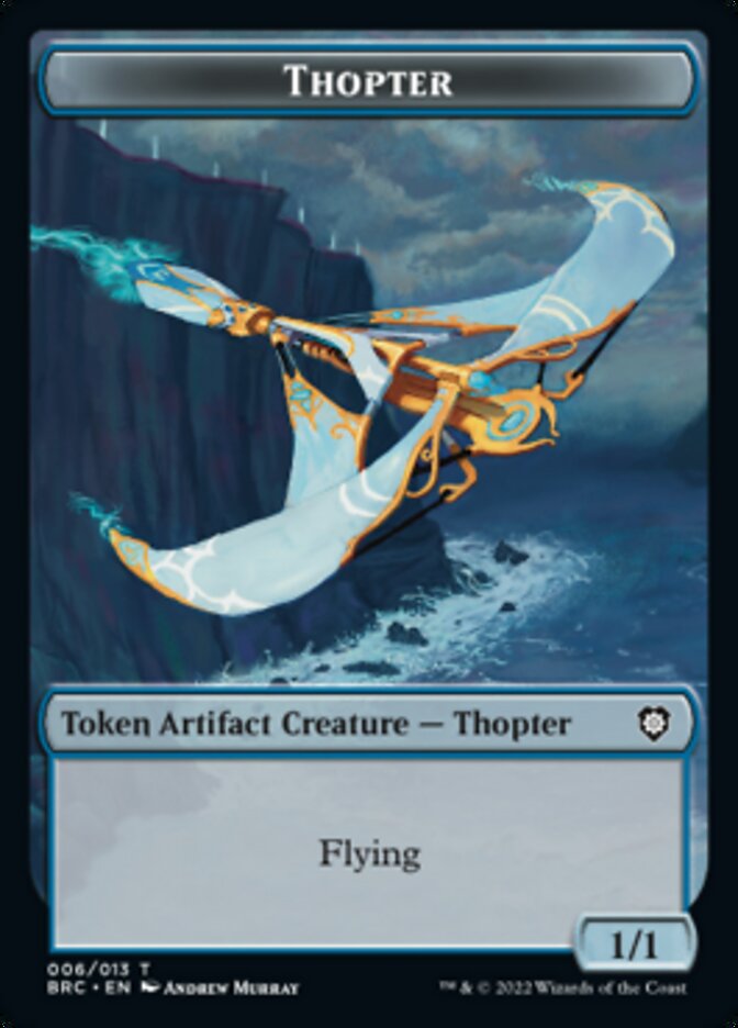 Copy // Thopter (006) Double-Sided Token [The Brothers' War Commander Tokens] | Cards and Coasters CA