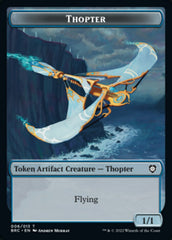 Copy // Thopter (006) Double-Sided Token [The Brothers' War Commander Tokens] | Cards and Coasters CA