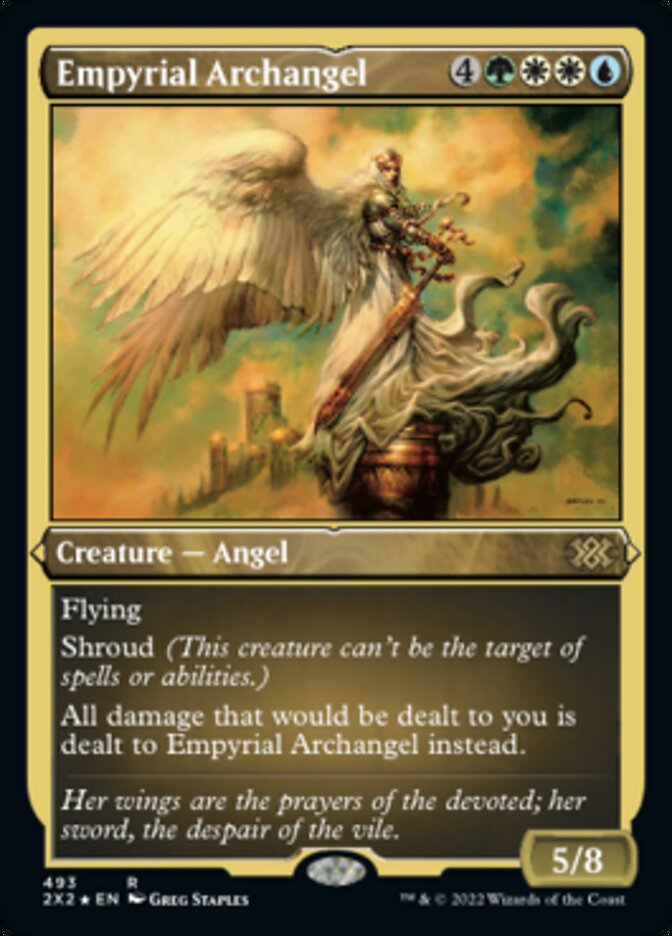 Empyrial Archangel (Foil Etched) [Double Masters 2022] | Cards and Coasters CA