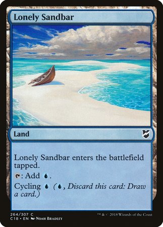 Lonely Sandbar [Commander 2018] | Cards and Coasters CA