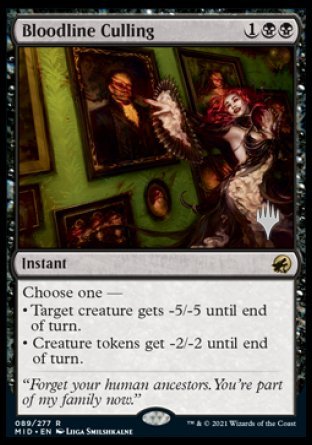 Bloodline Culling (Promo Pack) [Innistrad: Midnight Hunt Promos] | Cards and Coasters CA