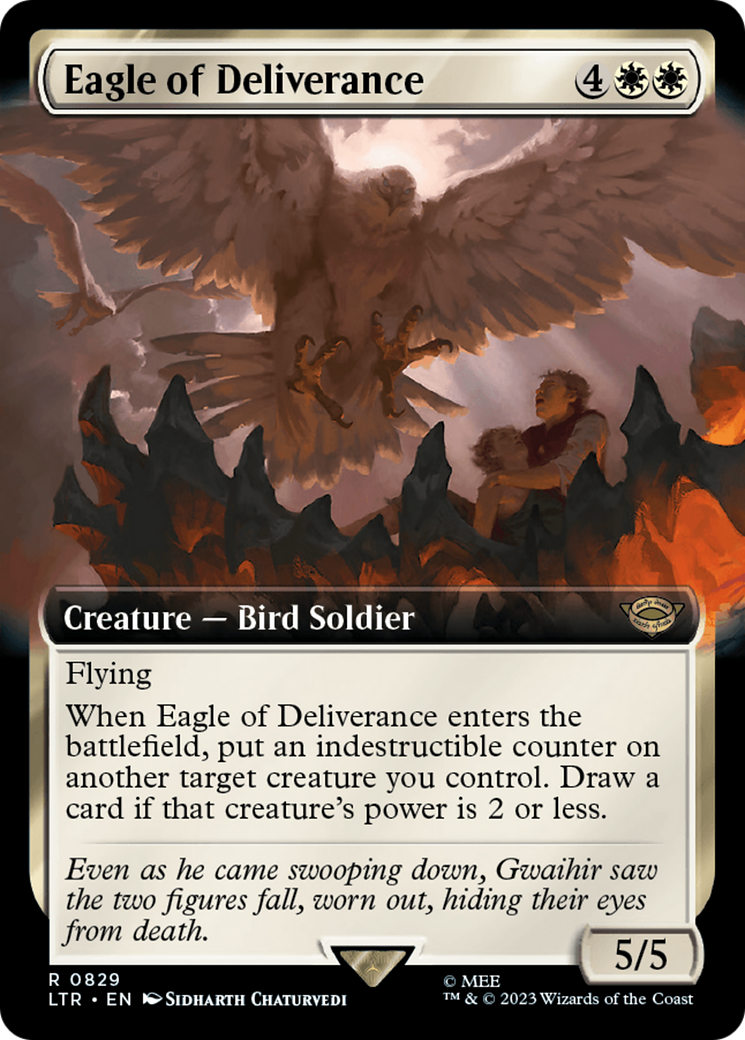 Eagle of Deliverance (Extended Art) [The Lord of the Rings: Tales of Middle-Earth] | Cards and Coasters CA