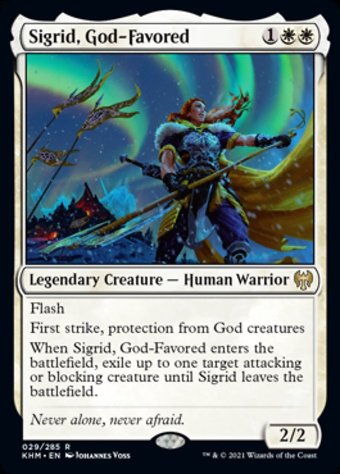 Sigrid, God-Favored [Kaldheim] | Cards and Coasters CA