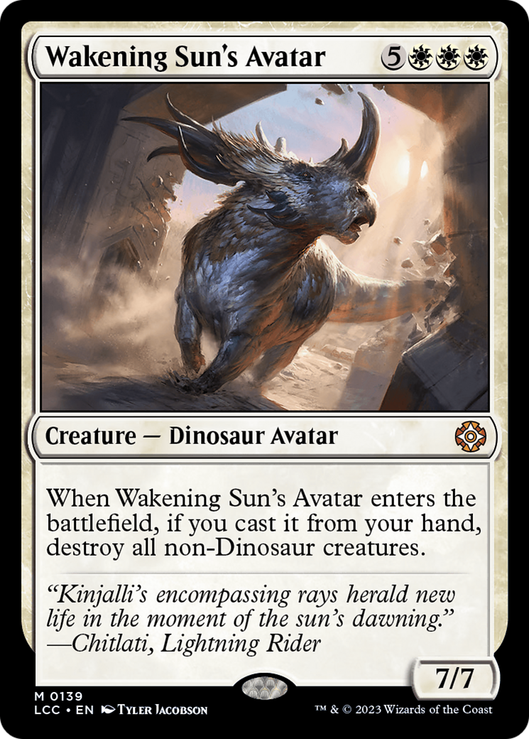 Wakening Sun's Avatar [The Lost Caverns of Ixalan Commander] | Cards and Coasters CA