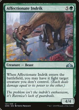 Affectionate Indrik [Guilds of Ravnica] | Cards and Coasters CA