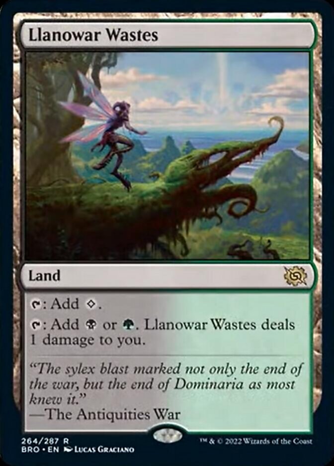 Llanowar Wastes [The Brothers' War] | Cards and Coasters CA