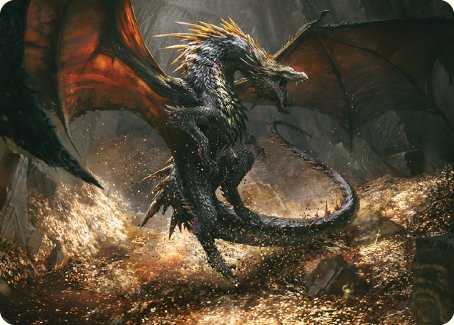 Cavern-Hoard Dragon Art Card [The Lord of the Rings: Tales of Middle-earth Art Series] | Cards and Coasters CA