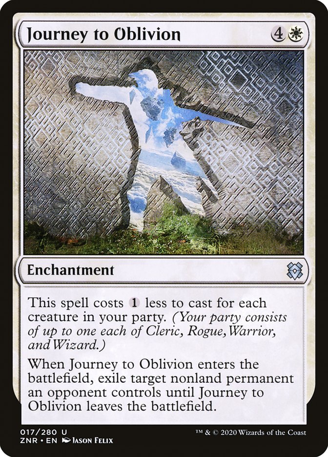 Journey to Oblivion [Zendikar Rising] | Cards and Coasters CA