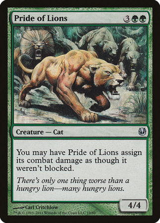 Pride of Lions [Duel Decks: Ajani vs. Nicol Bolas] | Cards and Coasters CA