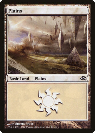 Plains (136) [Planechase 2012] | Cards and Coasters CA