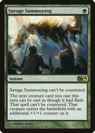 Savage Summoning [Magic 2014] | Cards and Coasters CA