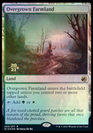 Overgrown Farmland [Innistrad: Midnight Hunt Prerelease Promos] | Cards and Coasters CA