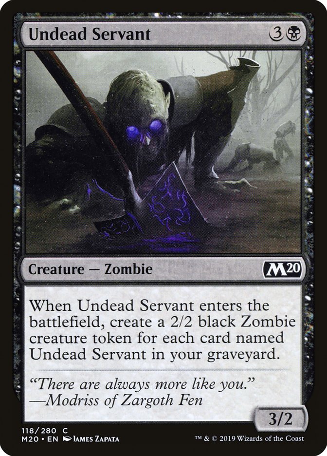 Undead Servant [Core Set 2020] | Cards and Coasters CA