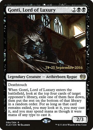 Gonti, Lord of Luxury [Kaladesh Promos] | Cards and Coasters CA