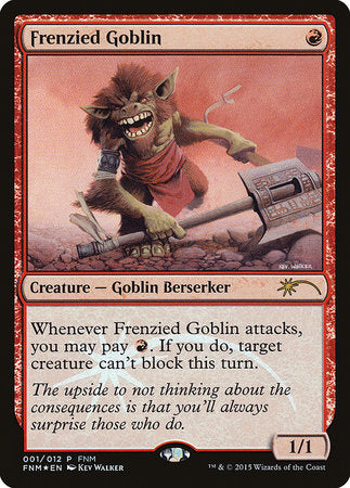 Frenzied Goblin [Friday Night Magic 2015] | Cards and Coasters CA