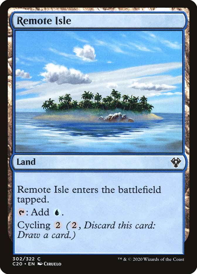 Remote Isle [Commander 2020] | Cards and Coasters CA