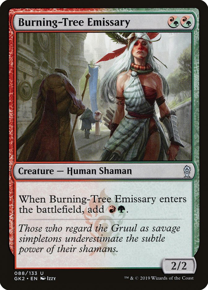 Burning-Tree Emissary [Ravnica Allegiance Guild Kit] | Cards and Coasters CA