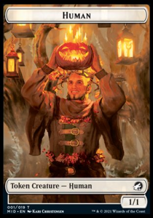 Human // Ooze Double-sided Token [Innistrad: Midnight Hunt Tokens] | Cards and Coasters CA