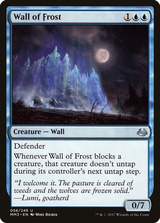 Wall of Frost [Modern Masters 2017] | Cards and Coasters CA