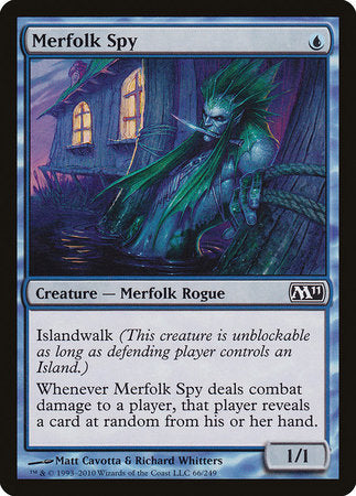 Merfolk Spy [Magic 2011] | Cards and Coasters CA